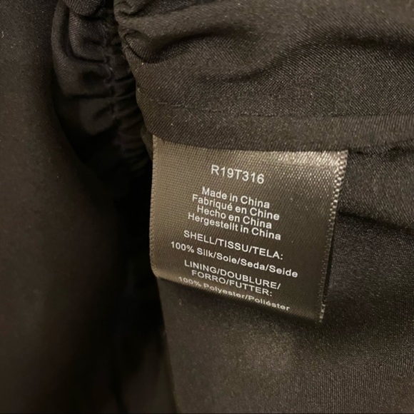 RACHEL ZOE Silk Ruffle-Sleeve Floral Top in Black/Red Multi Size XS - Picture 8 of 8